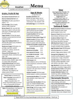 Dottie Audrey's Bakery Kitchen menu