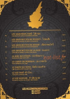 Le Siam menu