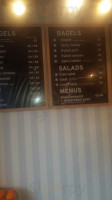 The Bagel Co menu