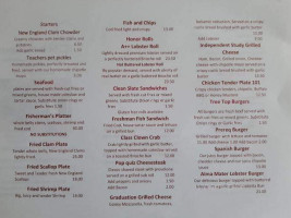 Little Red Schoolhouse menu