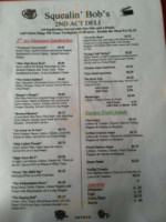 2nd Act Deli menu