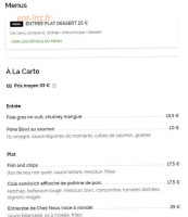 L'eiffel menu