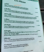 Le Crepescule menu