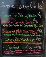 Stone House Grille menu