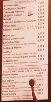 Creperie du Coin menu