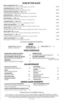 Bully Hill Vineyards menu