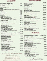 Dhaba Express menu