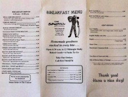 Sawmill menu