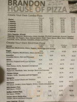 Brandon House Of Pizza menu