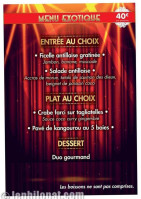 Le Philopat menu