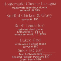 Edwards And Lounge menu