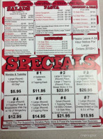 Donatos Pizza menu