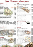 Koni Sushi menu