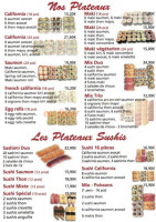 Koni Sushi menu