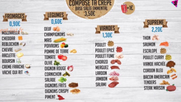 La Pâte à Crêpe menu