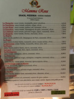 Mamma Rosa menu