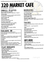 The 320 Market Cafe menu