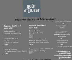 Gout D'ouest food