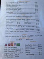 Abe's Hot Dogs menu