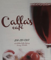 Calla's Cafe menu