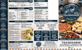 Clubhouse Pizzeria menu