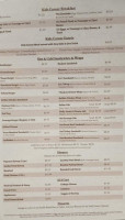 Mountain View Cafe menu