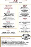 Michelangelo Ristorante menu