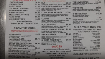 The Boondocks menu