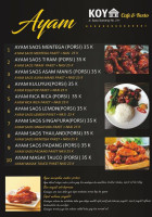 Koya Cafe Resto menu