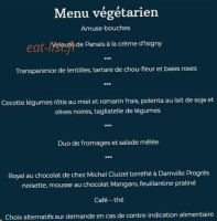 Croisière menu