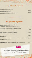 La Maison Du Revermont menu