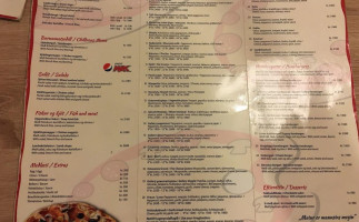 Gallerí Pizza menu