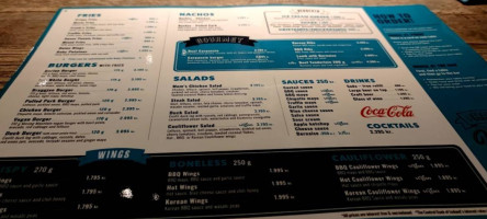 Barion Moso menu