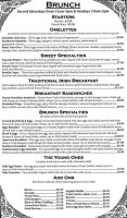 Thatcher Mcghee's Irish Pub Eatery menu