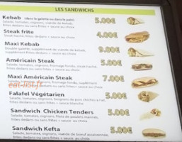 La Broche Dorée menu