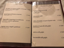 I Minuti Piaceri menu