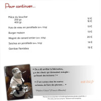 Hostellerie du Parc menu