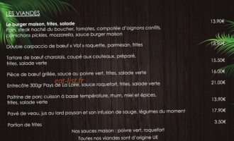 Canoa menu