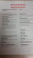 Windbreak And Grill menu