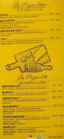 La Boîte à Pizzas menu