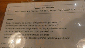 La Cuisine des Anges menu