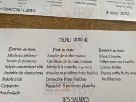 Le Yacht Café menu