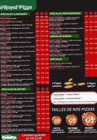 Ô Royal Pizza menu