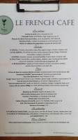 Le French Cafe menu