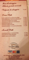 Lo Spuntino menu