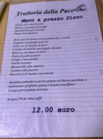 Trattoria Della Pace menu