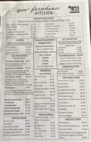 Sherry's Farmhouse Kitchen menu