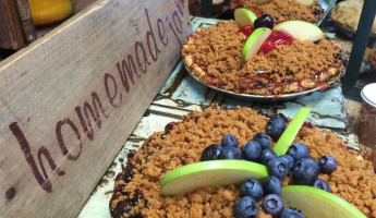 Penza's Pies at the Red Barn Cafe outside