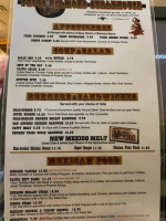 Pecos Diamond Steakhouse menu