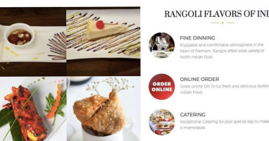 Rangoli, Flavors Of India food